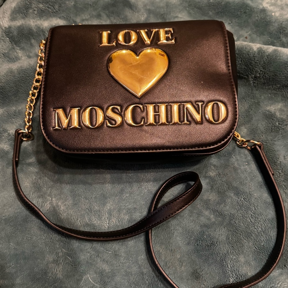 Love Moschino Black and Gold Women's Bag